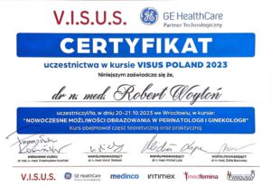 Certyfikat VISUS 2023