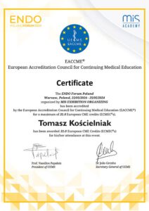 ENDOForumPoland_Certificate_3_Tomasz Kościelniak