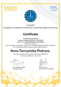 ENDOForumPoland_Certificate_7_Anna Tarczyńska-Podraza