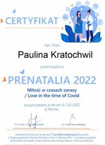 PRENTALIA 2022 CERTYFIKAT