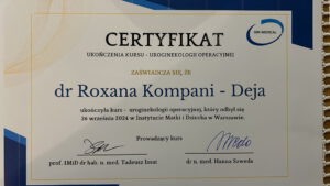 Roxana Kompani - Deja - Uroginekologia operacyjna