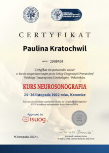 certyfikat Neurosonografia