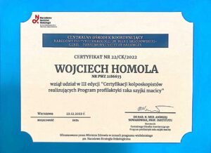 ceryfikat-Wojciech-homola
